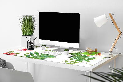 Büro-Schreibtischmatte Blätter und Blumen