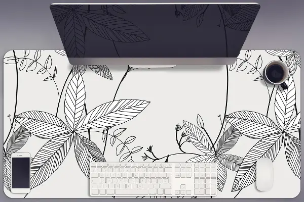 Schreibtischunterlage Doodle-Blumen
