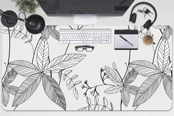 Schreibtischunterlage Doodle-Blumen
