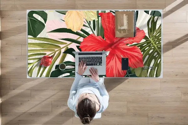 Schreibtischunterlage Hawaiianische Insel.