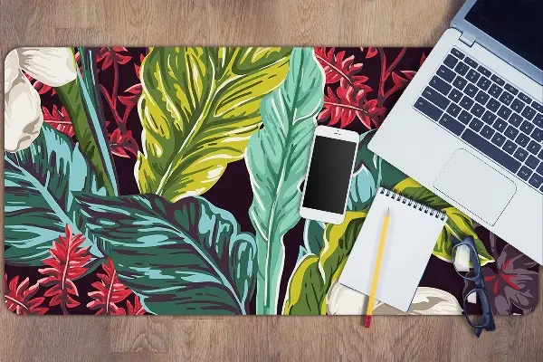 PVC Schreibtischmatte Blumenmotiv