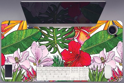 Büro-Schreibtischmatte Farbenfrohe Blumen