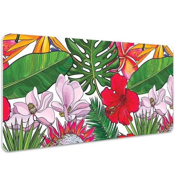 Büro-Schreibtischmatte Farbenfrohe Blumen