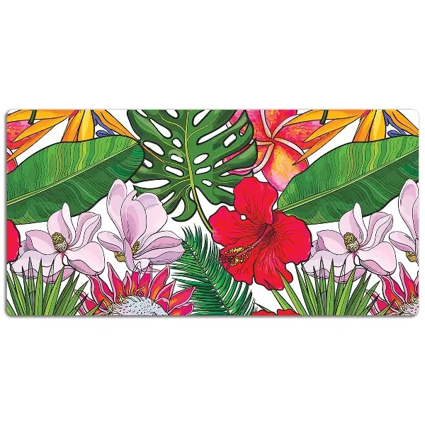 Büro-Schreibtischmatte Farbenfrohe Blumen