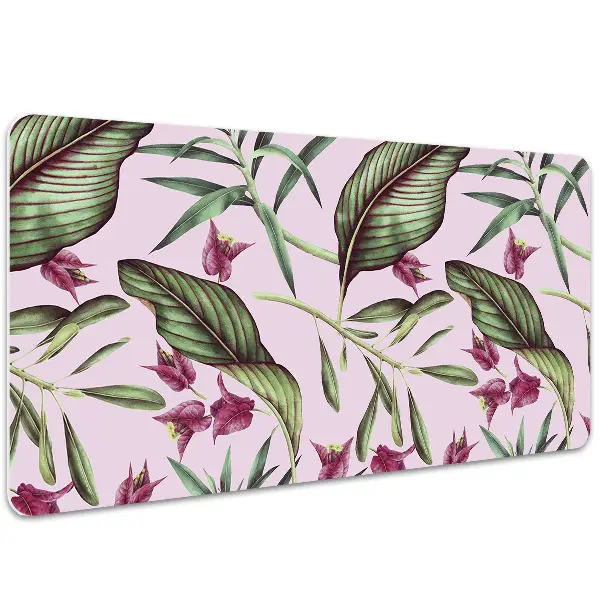 PVC Schreibtischmatte Pinke Blumen