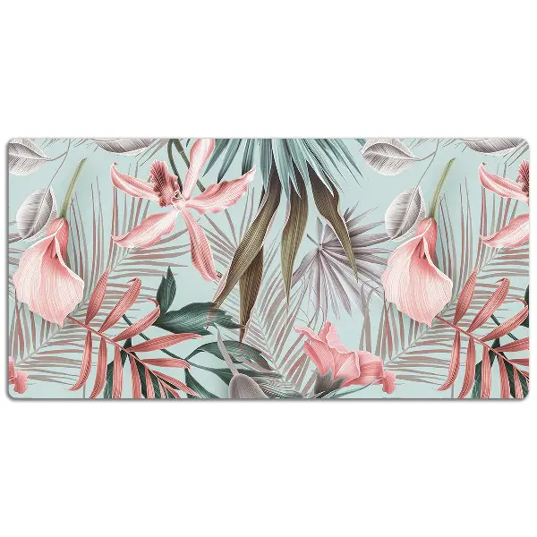 Büro-Schreibtischmatte Pastellblumen