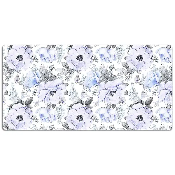 Schreibtisch Unterlegmatte Blaue Rosen