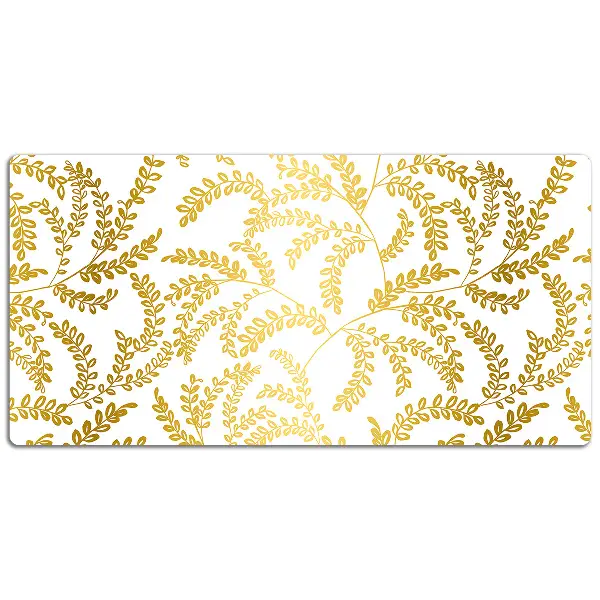 Büro-Schreibtischmatte Goldene Blätter