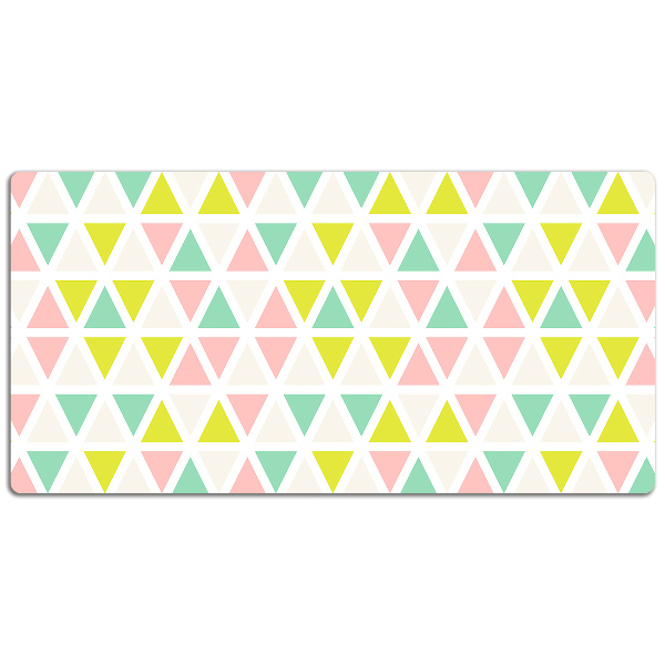 PVC Schreibtischmatte Bunte Dreiecke