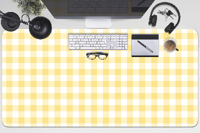 Büro-Schreibtischmatte Gelbes Gitter