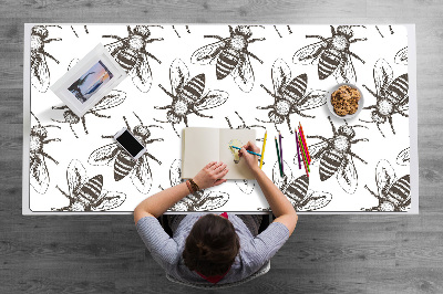 Büro-Schreibtischmatte Bienenmuster