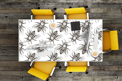 Büro-Schreibtischmatte Bienenmuster