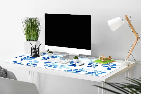 Büro-Schreibtischmatte Blaues Aquarell