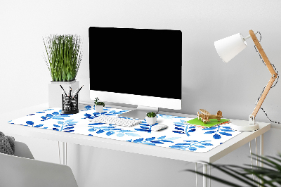 Büro-Schreibtischmatte Blaues Aquarell