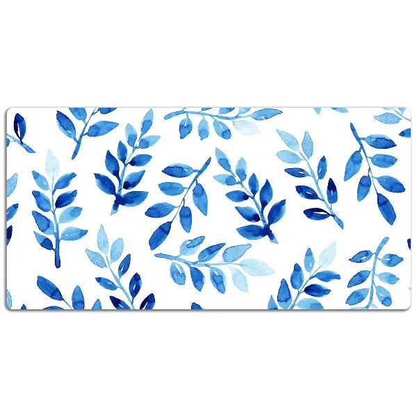 Büro-Schreibtischmatte Blaues Aquarell