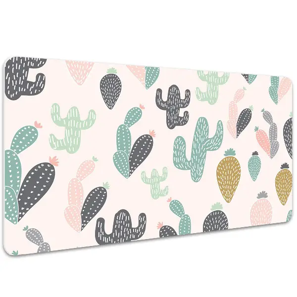 PVC Schreibtischmatte Bunte Kakteen