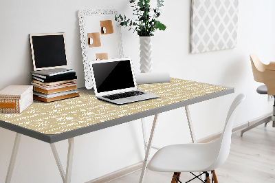 Büro-Schreibtischmatte Gelbe Form