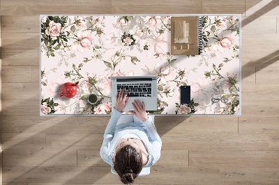 Büro-Schreibtischmatte Farbenfrohe Blumen