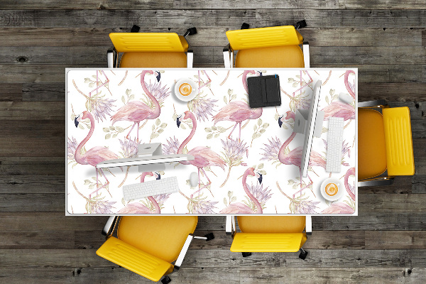 PVC Schreibtischmatte Flamingos