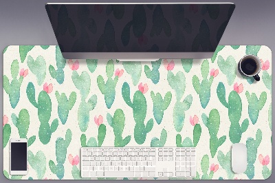 Schreibtisch Unterlegmatte Kaktus-Spots.