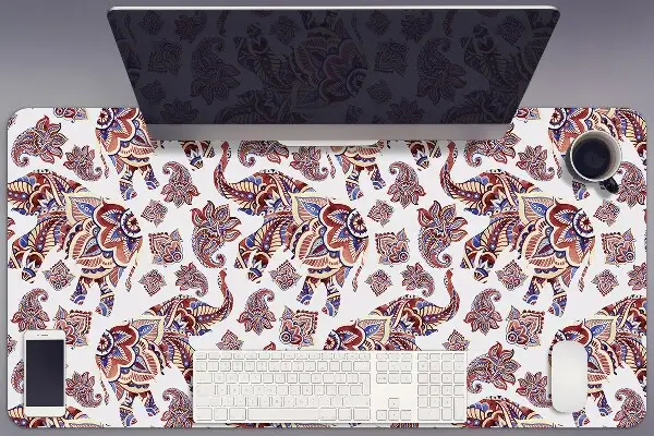 Schreibtischunterlage Paisley Elefant.