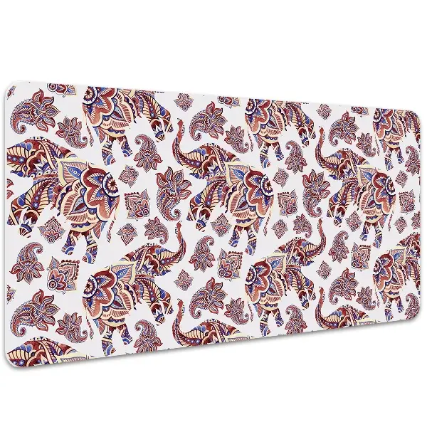 Schreibtischunterlage Paisley Elefant.
