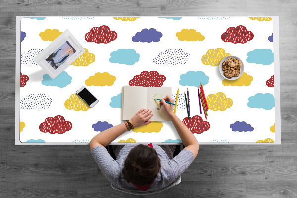 PVC Schreibtischmatte Bunte Wolken