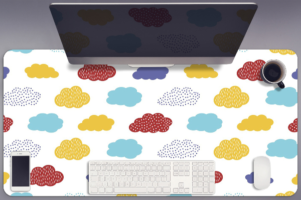 PVC Schreibtischmatte Bunte Wolken