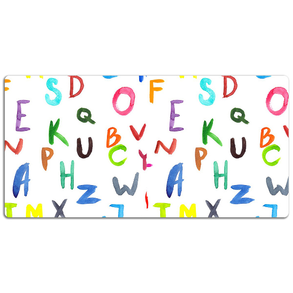 Büro-Schreibtischmatte Bunte Buchstaben