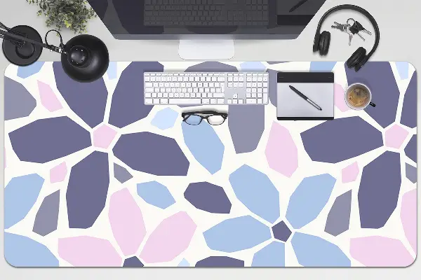 Büro-Schreibtischmatte Geometrische Blumen