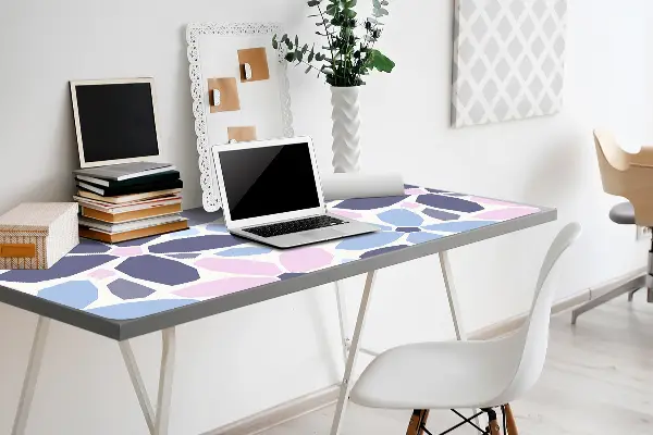 Büro-Schreibtischmatte Geometrische Blumen