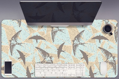 Büro-Schreibtischmatte Fliegende Schwalben.