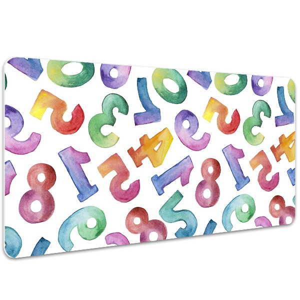 Schreibtisch Unterlegmatte Bunte Buchstaben
