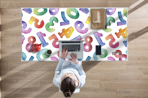 Schreibtisch Unterlegmatte Bunte Buchstaben