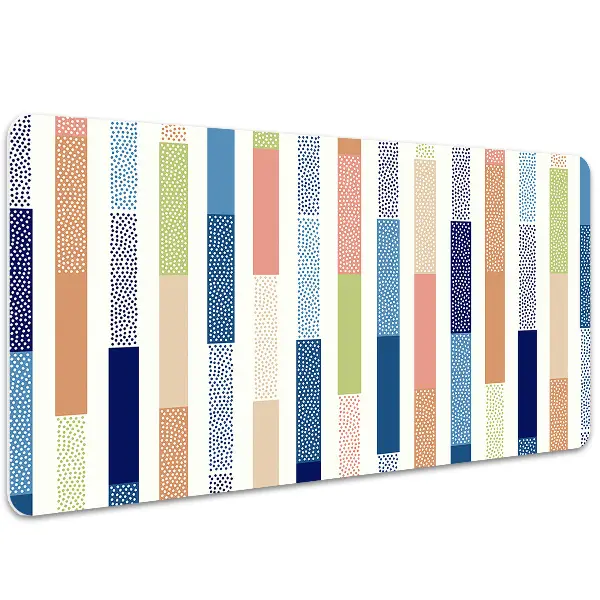 PVC Schreibtischmatte Bunte Streifen