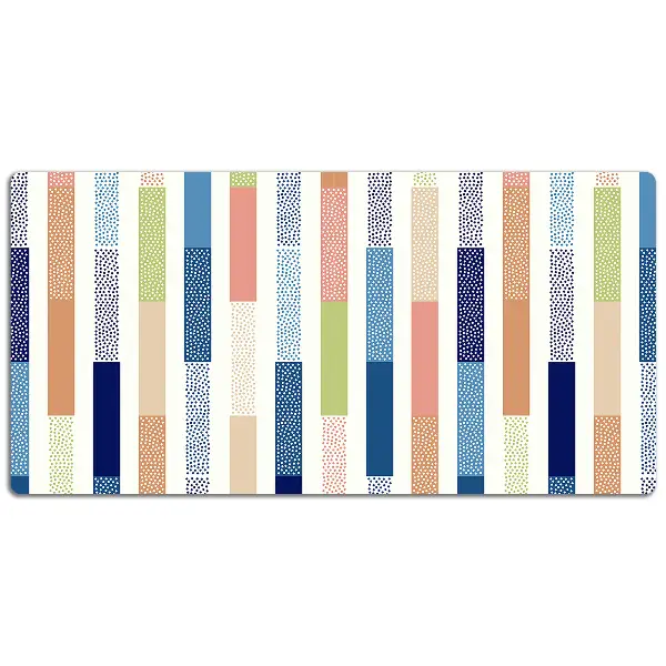 PVC Schreibtischmatte Bunte Streifen