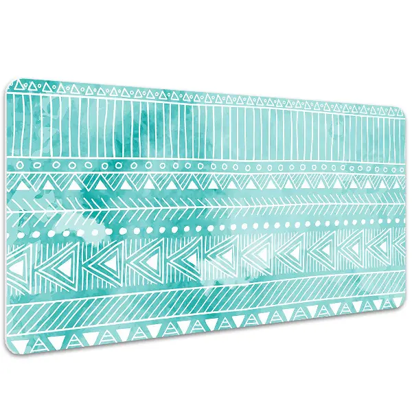 PVC Schreibtischmatte Geometrische Türkis