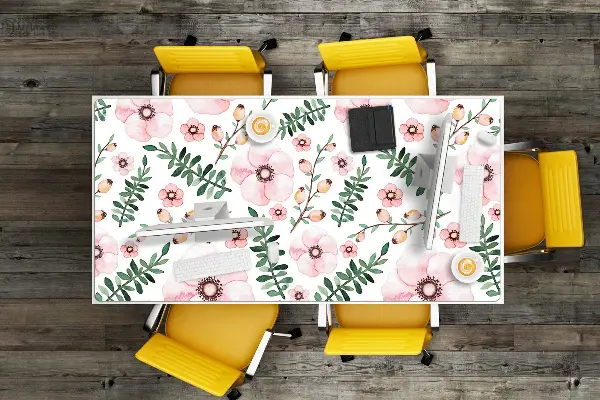 PVC Schreibtischmatte Blume