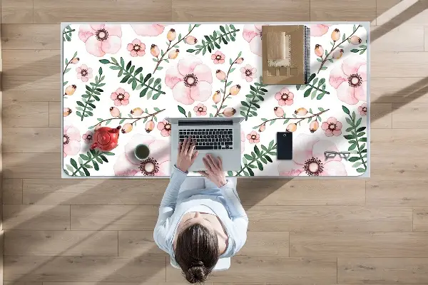 PVC Schreibtischmatte Blume
