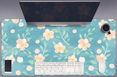 Schreibtisch Unterlegmatte Pastellblumen