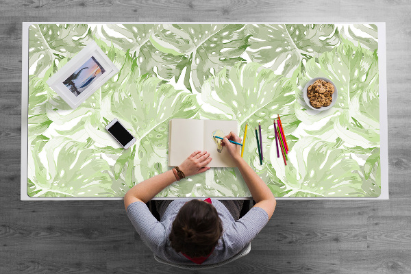 Schreibtisch Unterlegmatte Monstera-Blätter