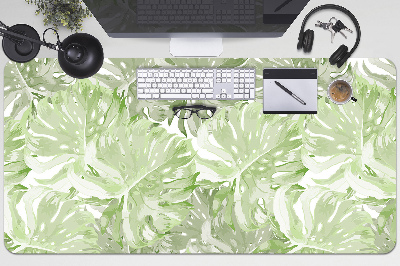 Schreibtisch Unterlegmatte Monstera-Blätter