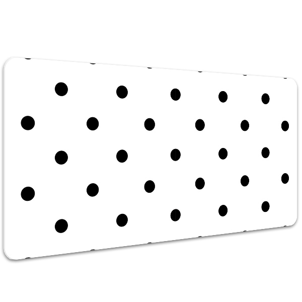 PVC Schreibtischmatte Schwarze Punkte