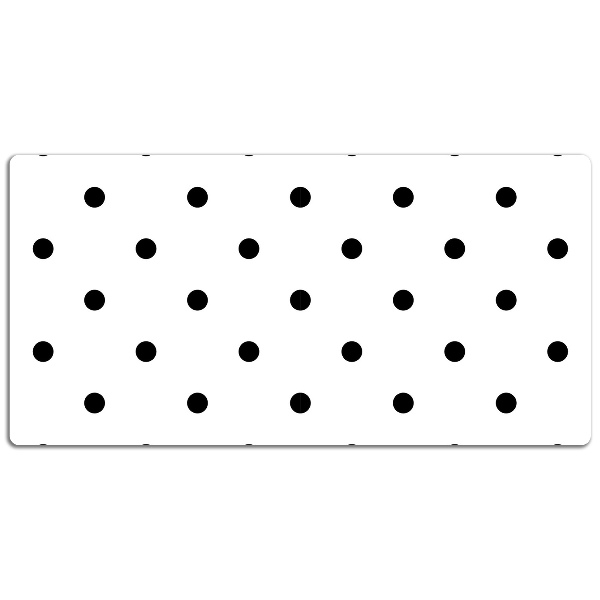 PVC Schreibtischmatte Schwarze Punkte