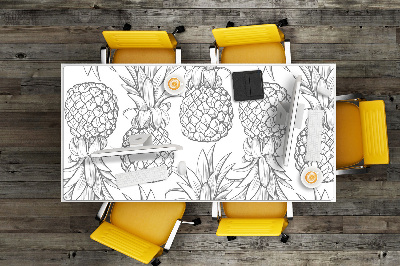 Büro-Schreibtischmatte Muster in Ananas