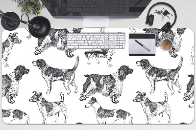 Schreibtischunterlage Hundemuster