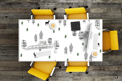 PVC Schreibtischmatte Hirsch im Wald