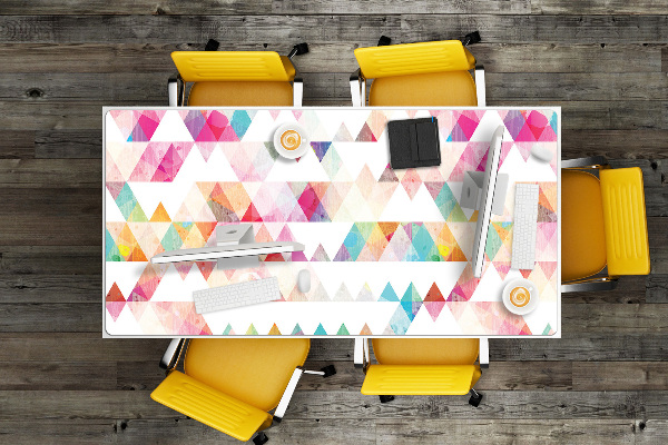 PVC Schreibtischmatte Dreiergeometrie.