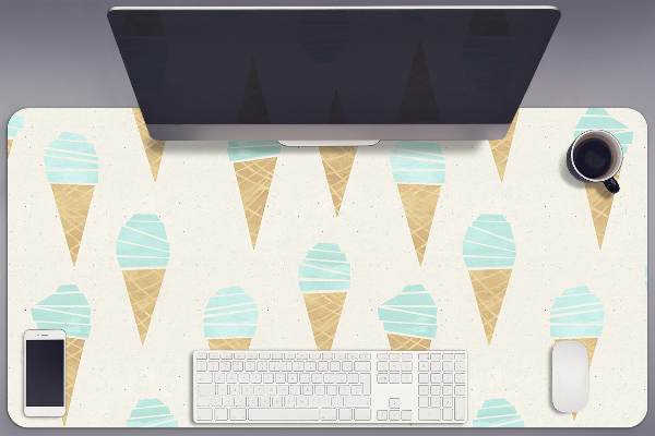 Büro-Schreibtischmatte Eismuster