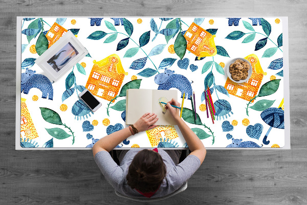 Schreibtischunterlage Nilpferd